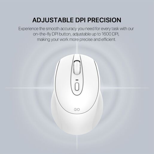 Kancelarijski mis Fantech W191s Go beli