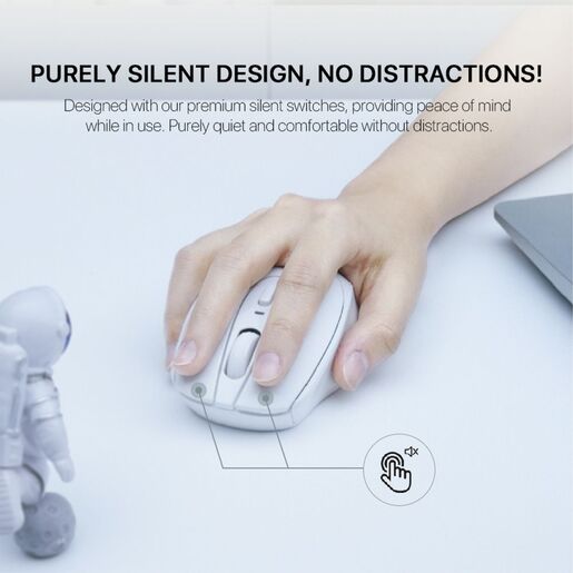 Kancelarijski mis Fantech W191s Go beli