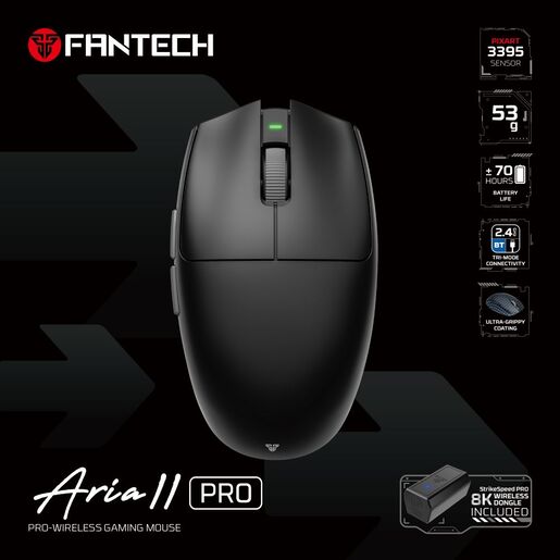 Mis Wireless Gaming Fantech XD7V2P Aria II PRO crni