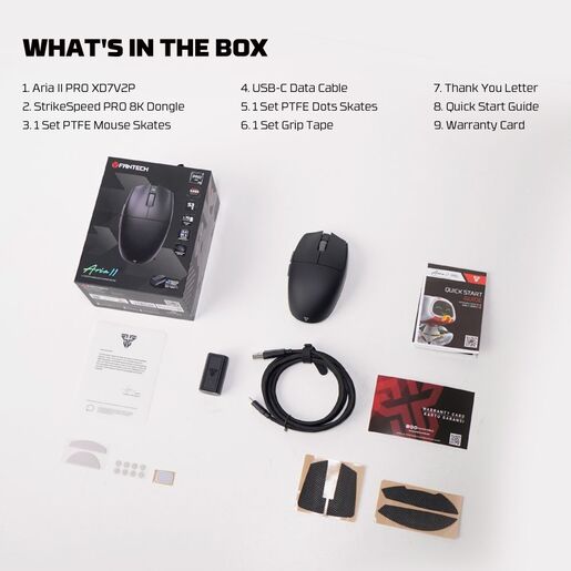 Mis Wireless Gaming Fantech XD7V2P Aria II PRO crni