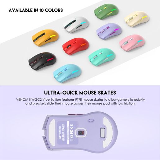 Mis Wireless Gaming Fantech WGC2 Venom II ljubicasti