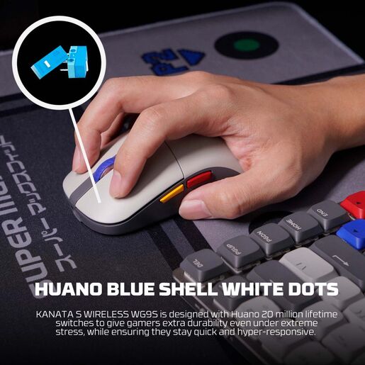 Mis Wireless Gaming Fantech WG9S Kanata S sivi