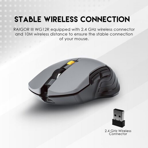 Mis Wireless Fantech WG12R raigor III beli
