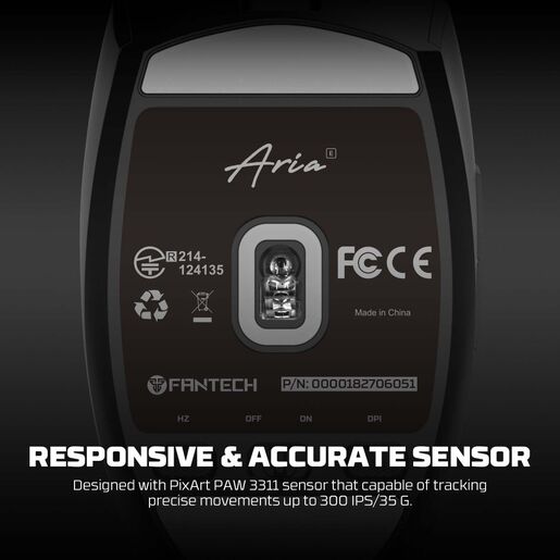 Mis Wireless Gaming Fantech XD7E Aria E crni