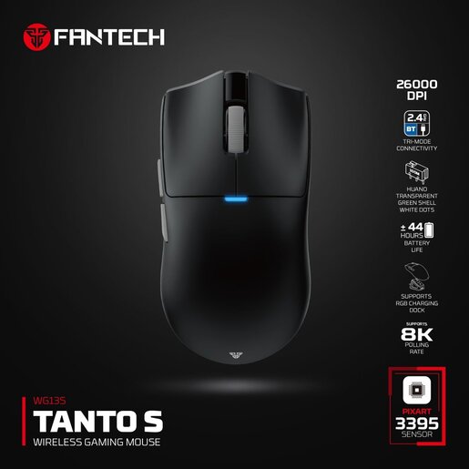 Mis Wireless Gaming Fantech WG13S Tanto S crni