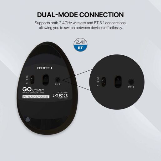 Mis Wireless Fantech W195 GO comfy crni