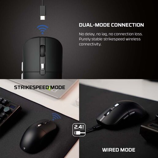 Mis Wireless Gaming Fantech WG9S Kanata S crni