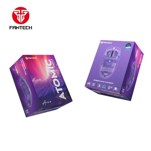 Mis Wireless Gaming Fantech XD7 Aria ljubicasti sa podlogom Fantech MP353 Agile ljubicasta