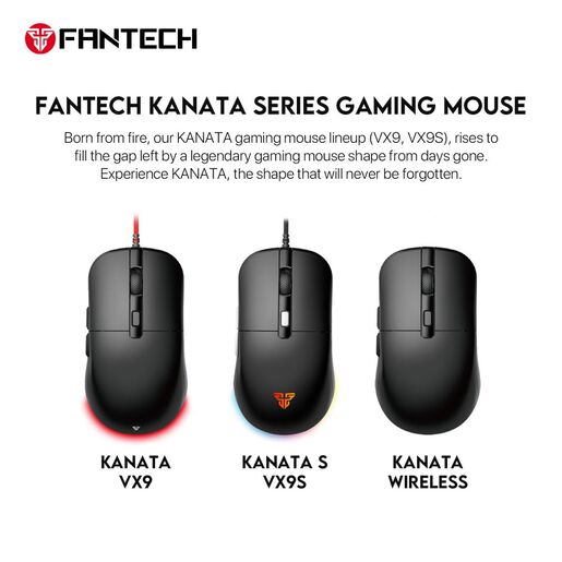 Mis Gaming Fantech VX9S Kanata S crni