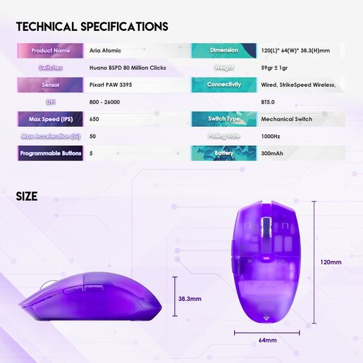 Mis Wireless Gaming Fantech XD7 Aria plavi sa podlogom Fantech MP353 Agile plava
