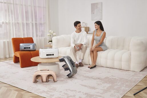 Medics Care Punjivi Masažer za Kolena i Noge (Arktička Bela)