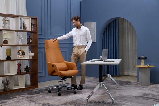 Medics Care Boss Comfort Q7 Masažna Kancelarijska Stolica (Bundeva)