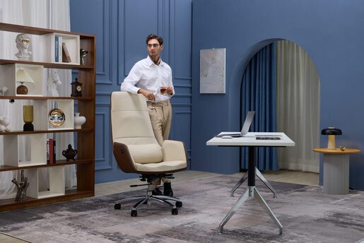 Medics Care ZenPro Q6 Masažna Kancelarijska Stolica (Bež / Braon)