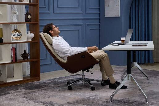 Medics Care ZenPro Q6 Masažna Kancelarijska Stolica (Bež / Braon)