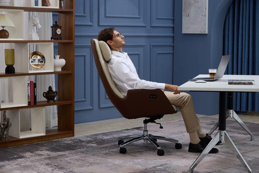 Medics Care ZenPro Q6 Masažna Kancelarijska Stolica (Bež / Braon)