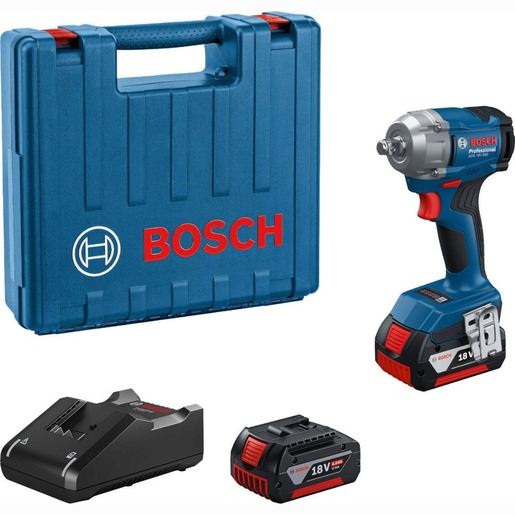 Bosch Professional Akumulatorski udarni odvrtač GDS 18V-350 (2xGBA 18V 4.0Ah; GAL 18V-20; CC) 06019M5021