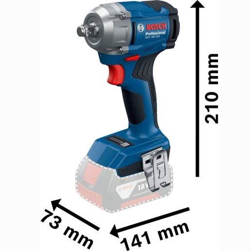 Bosch Professional Akumulatorski udarni odvrtač GDS 18V-350 (2xGBA 18V 4.0Ah; GAL 18V-20; CC) 06019M5021
