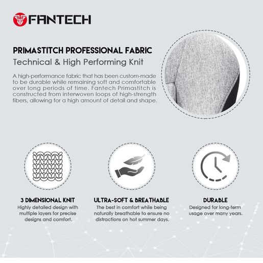 Stolica Gaming Fantech Ledare GC-192 siva