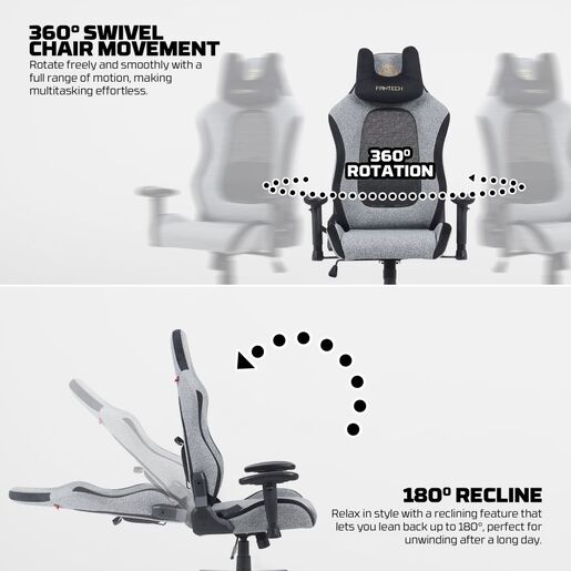 Stolica Gaming Fantech GC195 siva