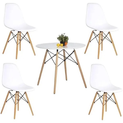 Trpezarijska stolica Aurora - bela 25-KS004