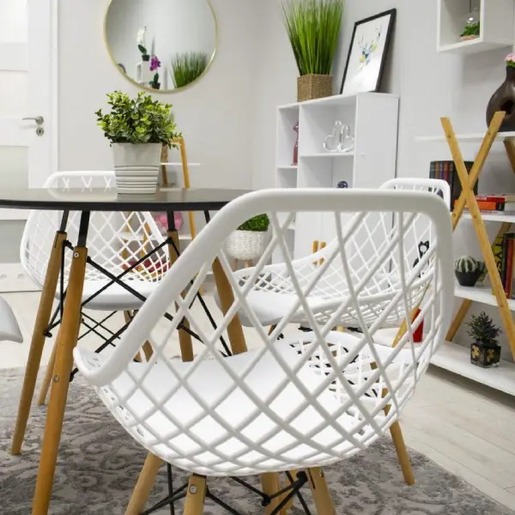 Trpezarijska stolica Skandi - bela 25-KS007