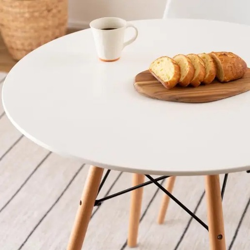 Trpezarijski sto-okrugli Skandi beli 90cm
 365530 000