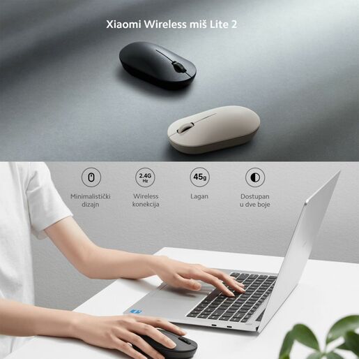Xiaomi Mi wireless mis Lite 2 crni