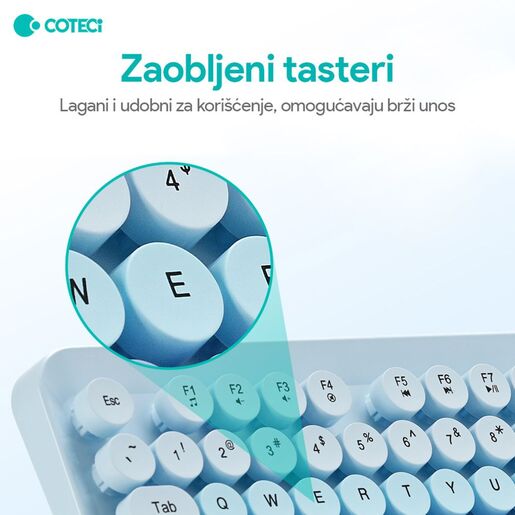 Combo mis i tastatura Coteci OF-054 plava