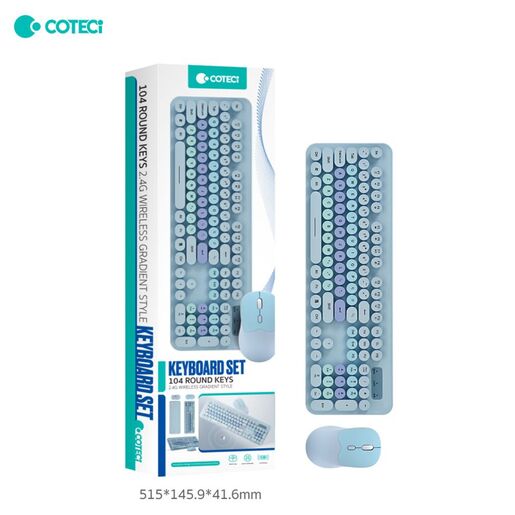 Combo mis i tastatura Coteci OF-054 plava