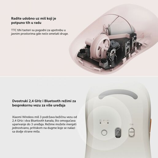 Xiaomi Mi wireless mis 3 roze