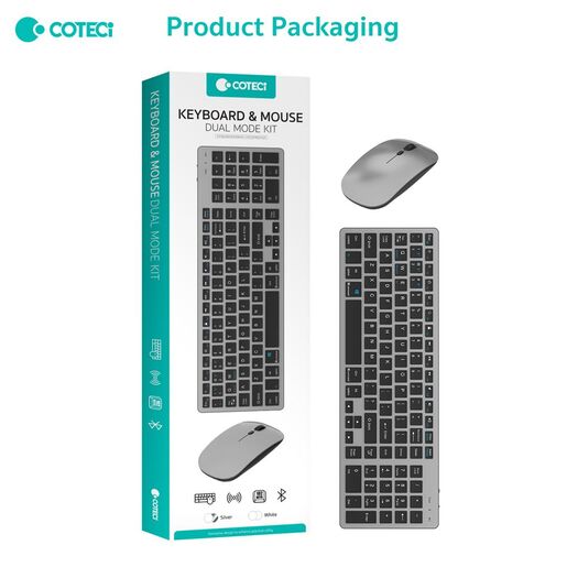 Combo mis i tastatura Coteci 102 siva