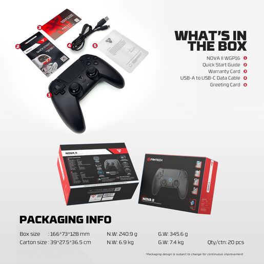 Joypad wireless charging dock Fantech ACGP05 WGP16, PS5 compatible sivi