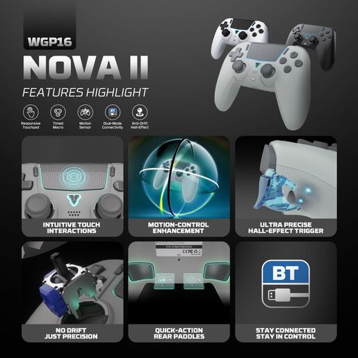 Joypad wireless Fantech WGP16 Nova II beli