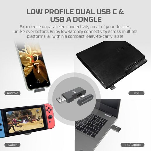 Joypad wireless Fantech WGP13S shooter III Super Maxfit sivi