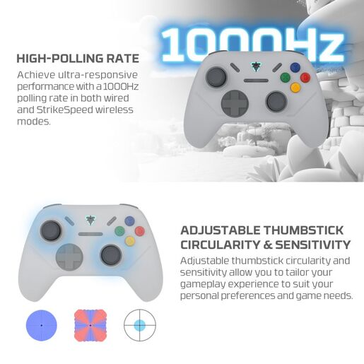 Joypad wireless Fantech WGP13S shooter III Super Maxfit sivi