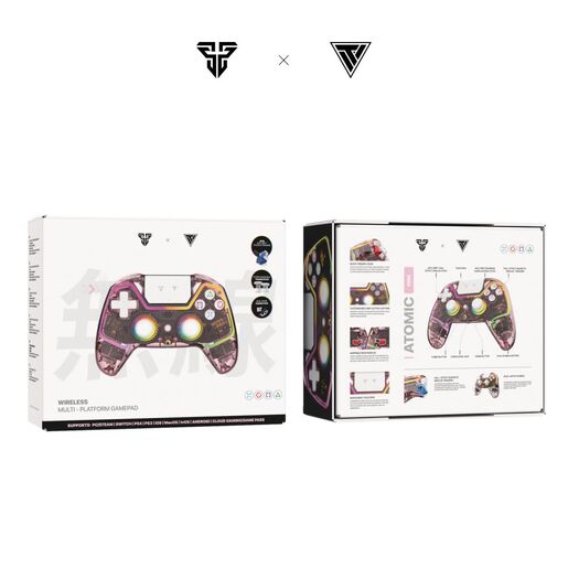 Joypad wireless Fantech WGP14V2 NOVA PRO multiplatform RGB CLEAR sakura