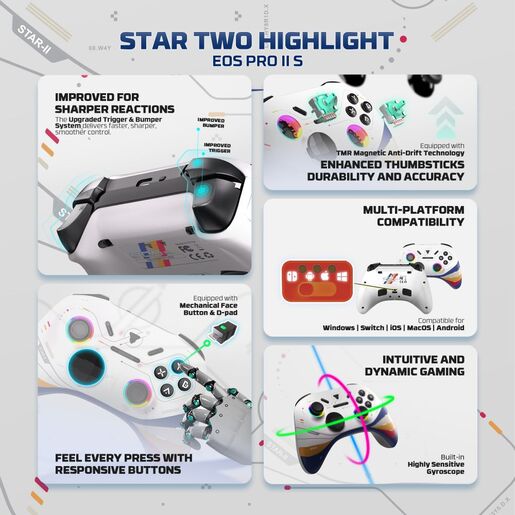 Joypad wireless Fantech WGP15V2S EOS PRO II S Start Two multiplatform RGB beli