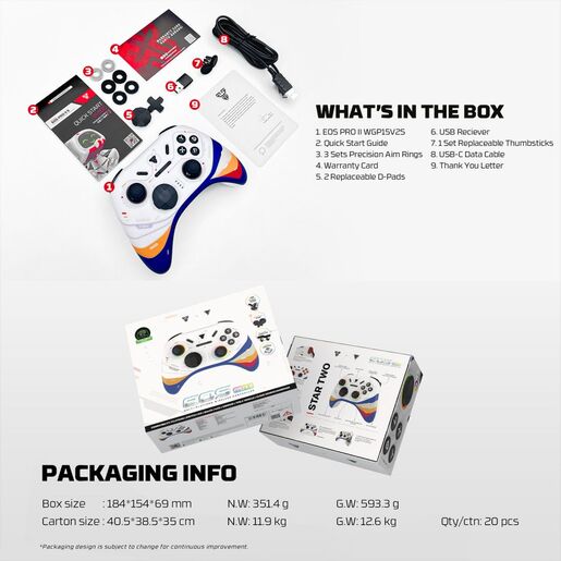 Joypad wireless Fantech WGP15V2S EOS PRO II S Start Two multiplatform RGB beli