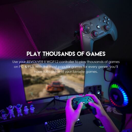 Joypad wireless Fantech WGP12 Revolver II zeleni