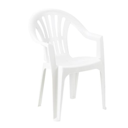 Ipae Progarden Baštenska stolica plastična Kona, Bela  107448