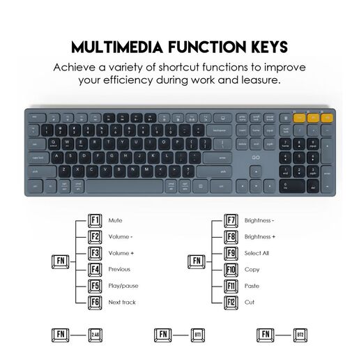 Combo mis tastatura wireless Fantech WK-895 crni