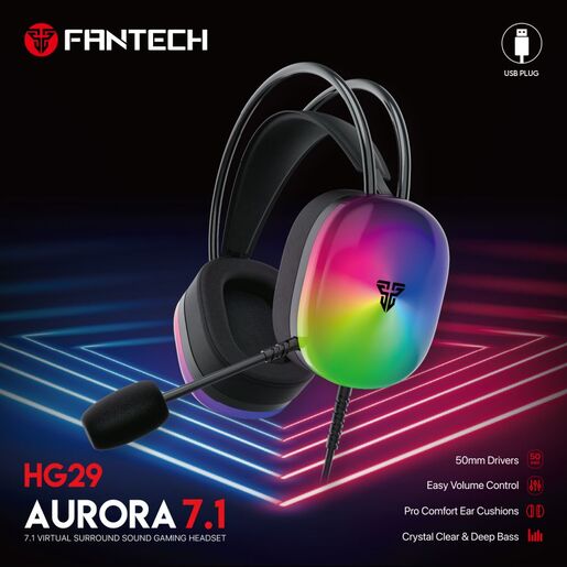 Slusalice Gaming Fantech HG29 Aurora 7.1 crne