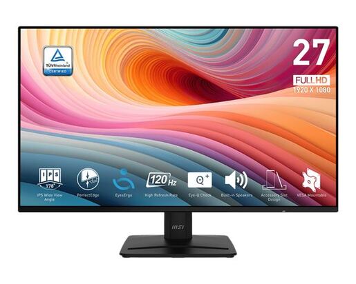 Monitor MSI PRO MP271A E2 27", IPS, FHD, 120Hz, 1ms, HDMI, DP, VGA