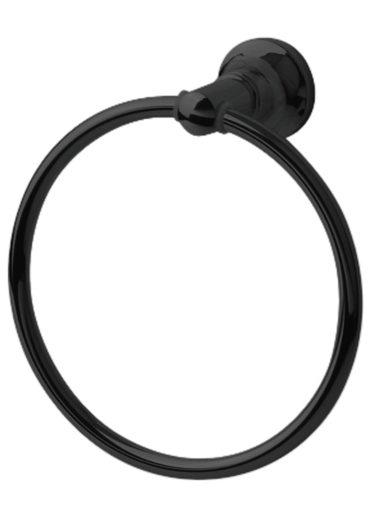 Flusso Držač Peškira Okrugli Black 123814