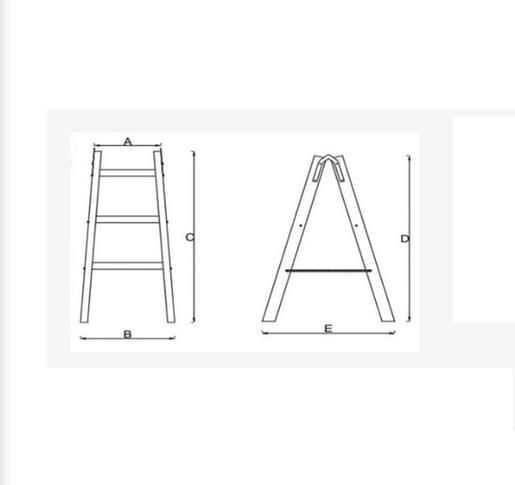 Nexsas drvene merdevine 2x3 Monteki 118419