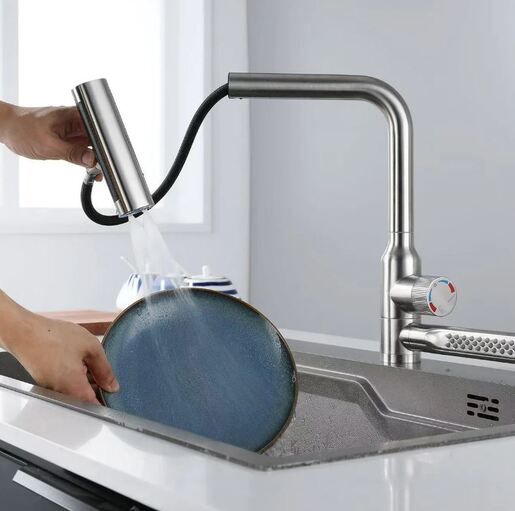 Flusso Slavina za Sudoperu sa Izvačućim Tušem 742 Diamond 124071