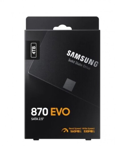 SSD 2.5" SATA 4TB Samsung 870 EVO 560/530MBs, MZ-77E4T0B/EU