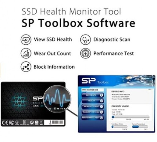 SSD Silicon Power 1TB Ace A55 2,5" SATA3 SP001TBSS3A55S25