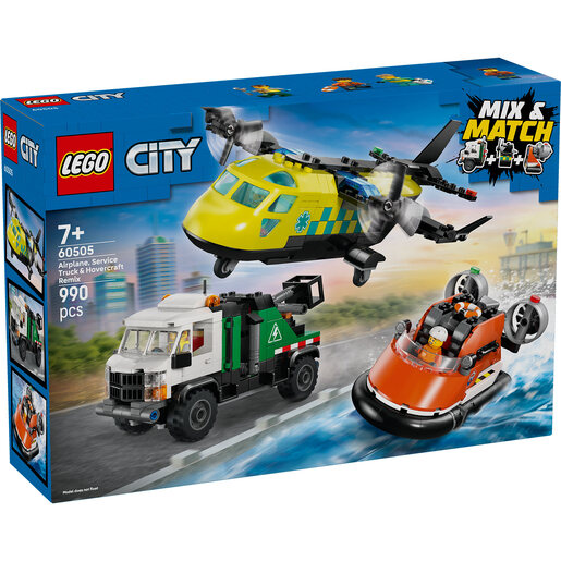 LEGO Remiks avion, servisni kombi i lebdelica 60505