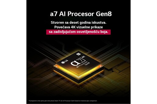 LG QNED AI TV 75" 75QNED84A3C, 4K Ultra HD, WebOS Smart TV, α7 AI Processor 4K Gen8, Dynamic QNED, Magični daljinski